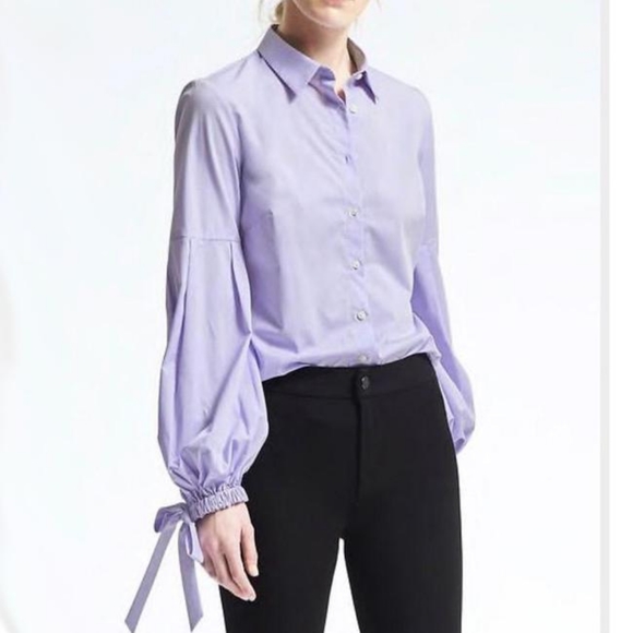 Banana Republic Tops - Banana Republic Blue Olivia Riley-Fit Shirt